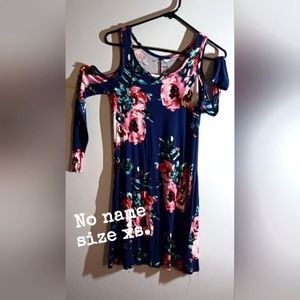 A cute cold shoulder dress